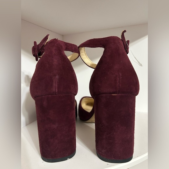 NWOT Alex Marie burgundy heel with ankle strap - size 7.5 - Picture 2 of 5